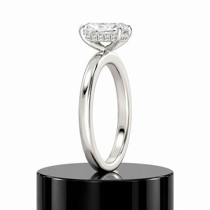 Radiant Hidden Halo Ring