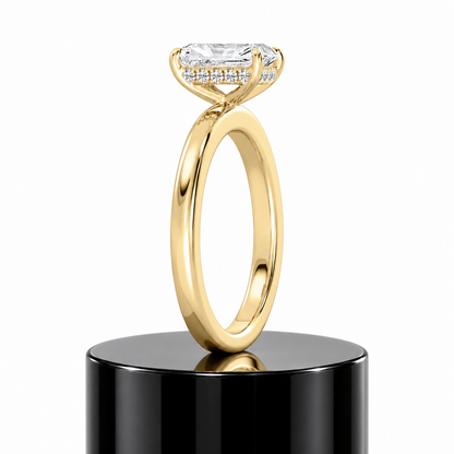 Radiant Hidden Halo Ring