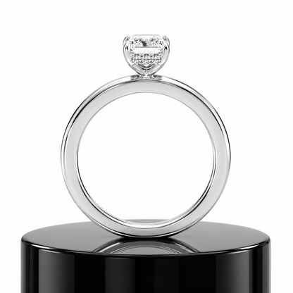 Radiant Hidden Halo Ring