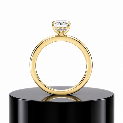Radiant Hidden Halo Ring