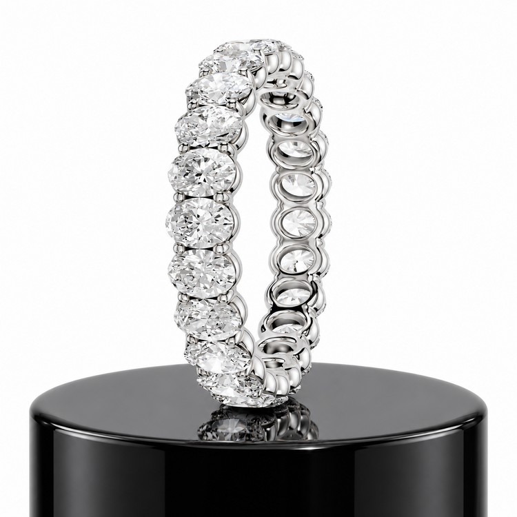 Oval Eternity Band