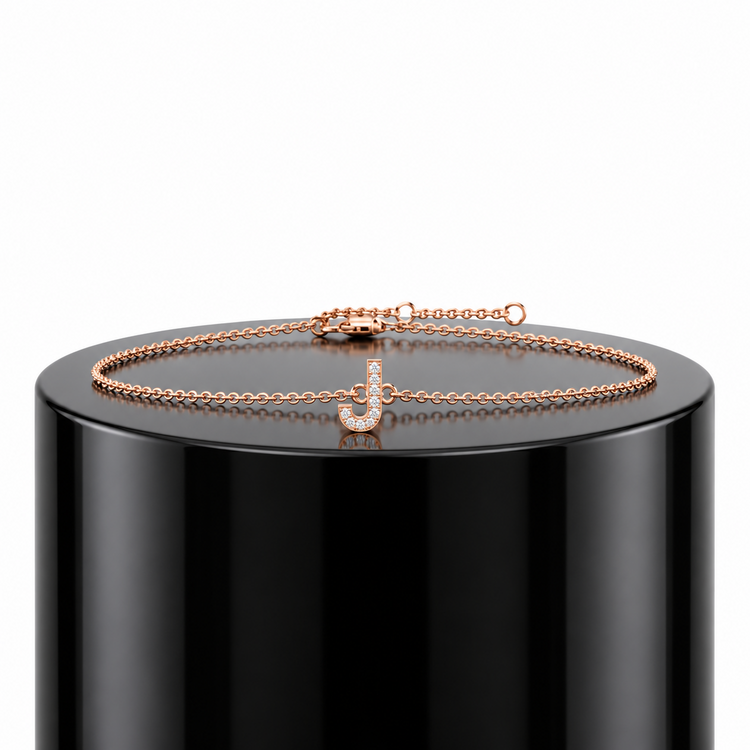 Diamond Initial Bracelet