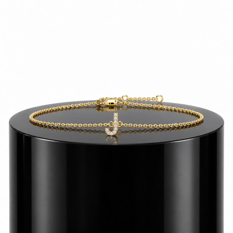 Diamond Initial Bracelet