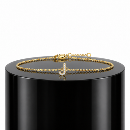 Diamond Initial Bracelet