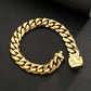 Miami Cuban Link Bracelet Stainless Steel 12mm 6-Sided