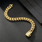 Miami Cuban Link Bracelet Stainless Steel 12mm 6-Sided