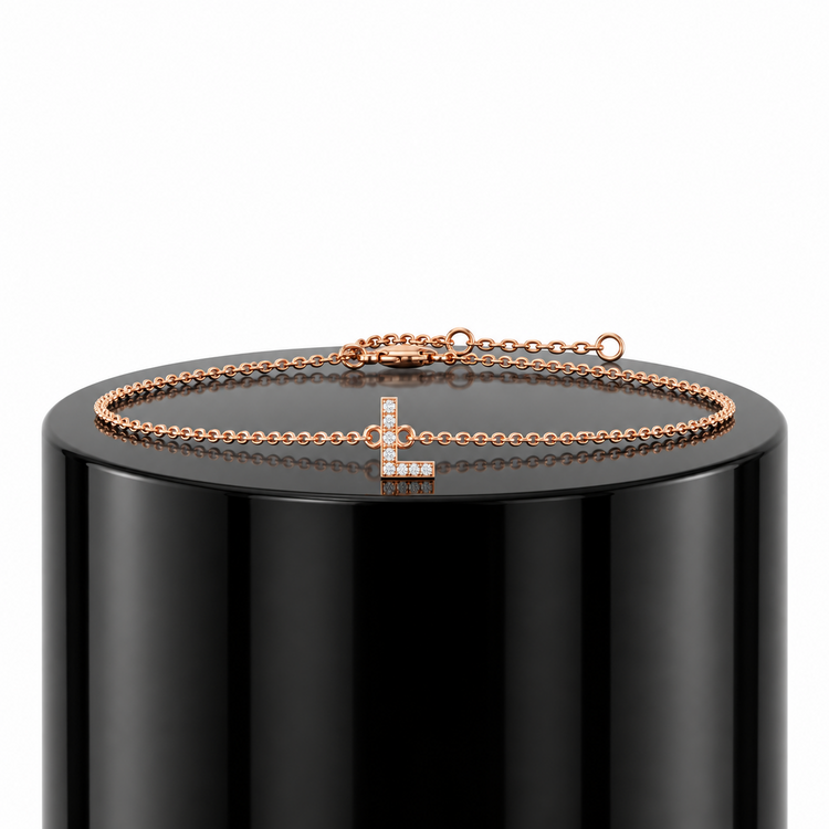 Diamond Initial Bracelet