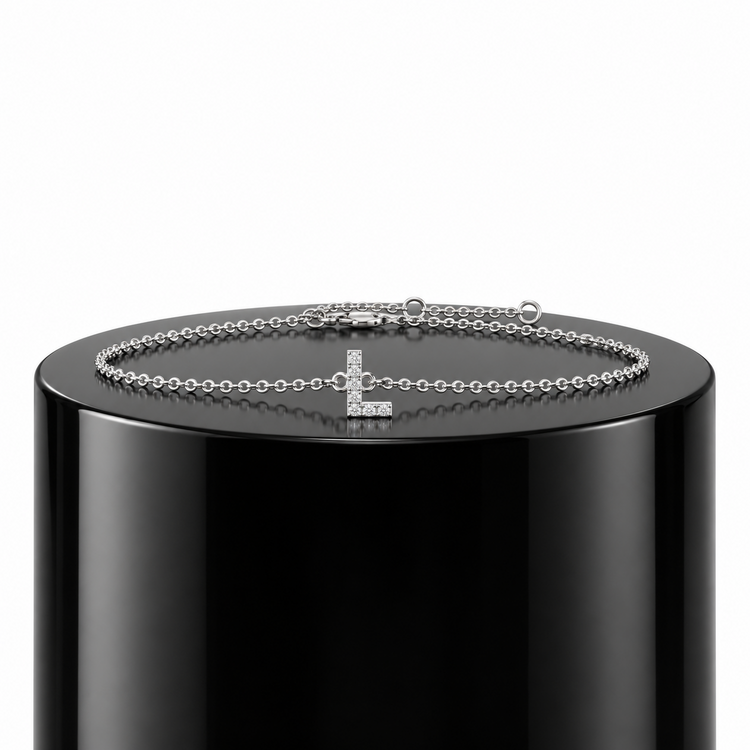 Diamond Initial Bracelet