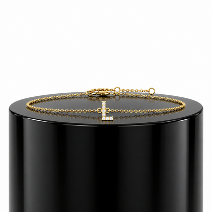 Diamond Initial Bracelet