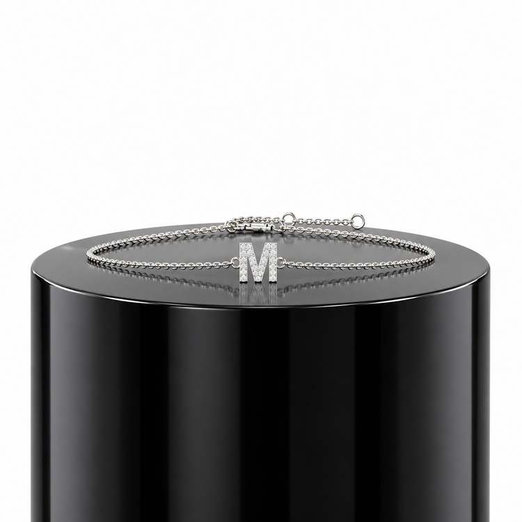 Diamond Initial Bracelet