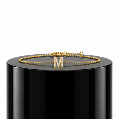 Diamond Initial Bracelet