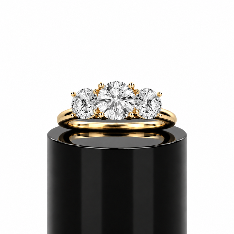 Round Classic Trilogy Ring