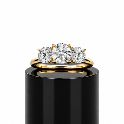 Round Classic Trilogy Ring