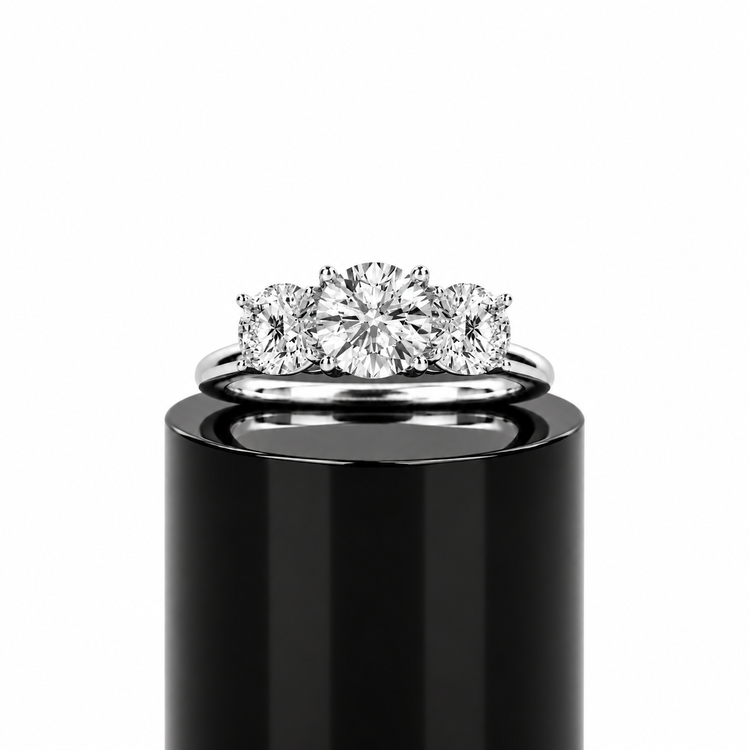 Round Classic Trilogy Ring