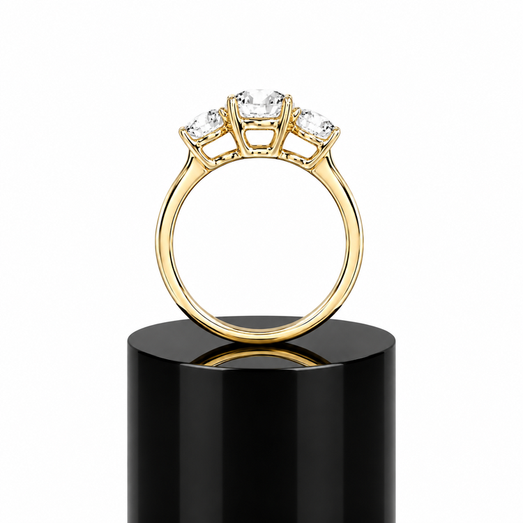 Round Classic Trilogy Ring
