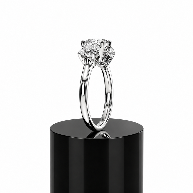 Round Classic Trilogy Ring