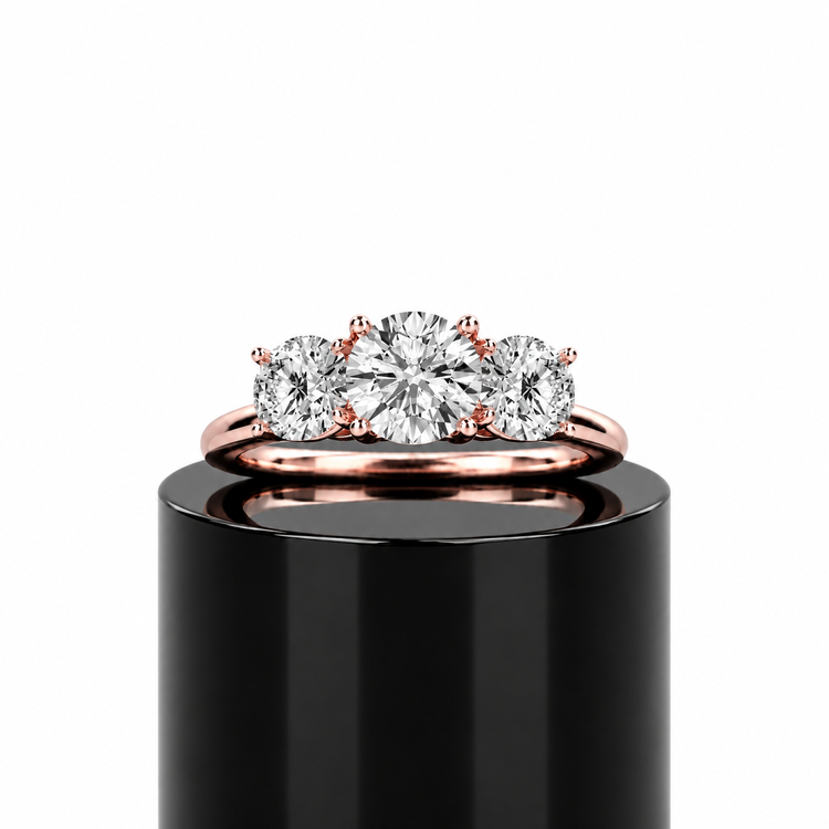 Round Classic Trilogy Ring