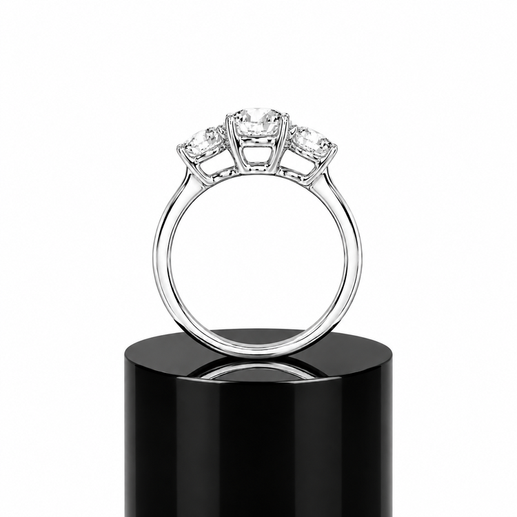 Round Classic Trilogy Ring