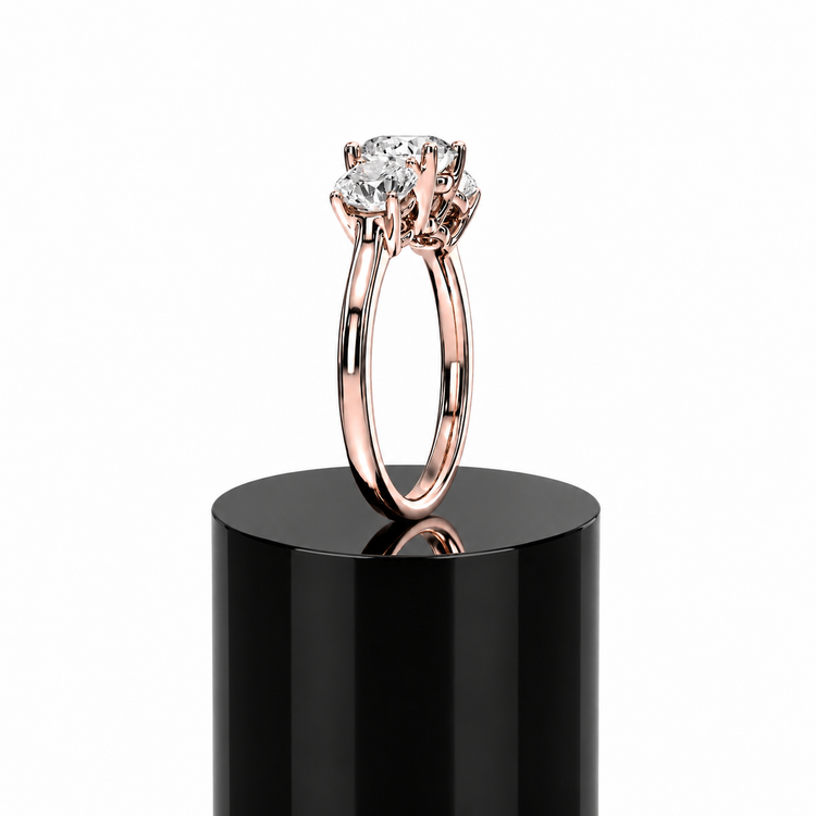 Round Classic Trilogy Ring