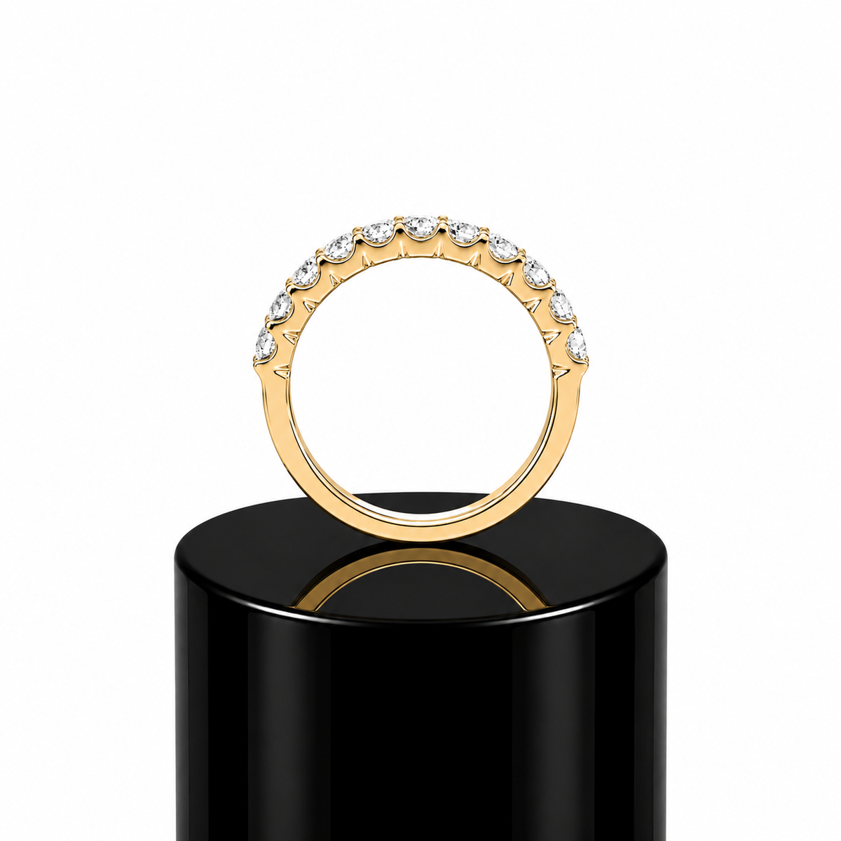 Round Half Eternity Band