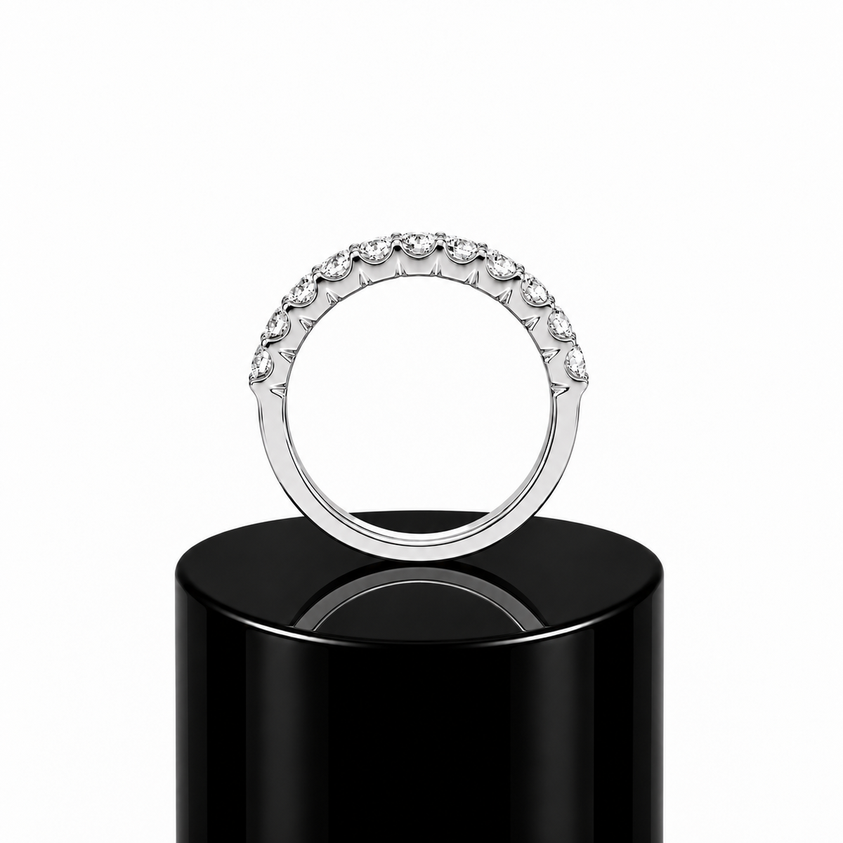 Round Half Eternity Band