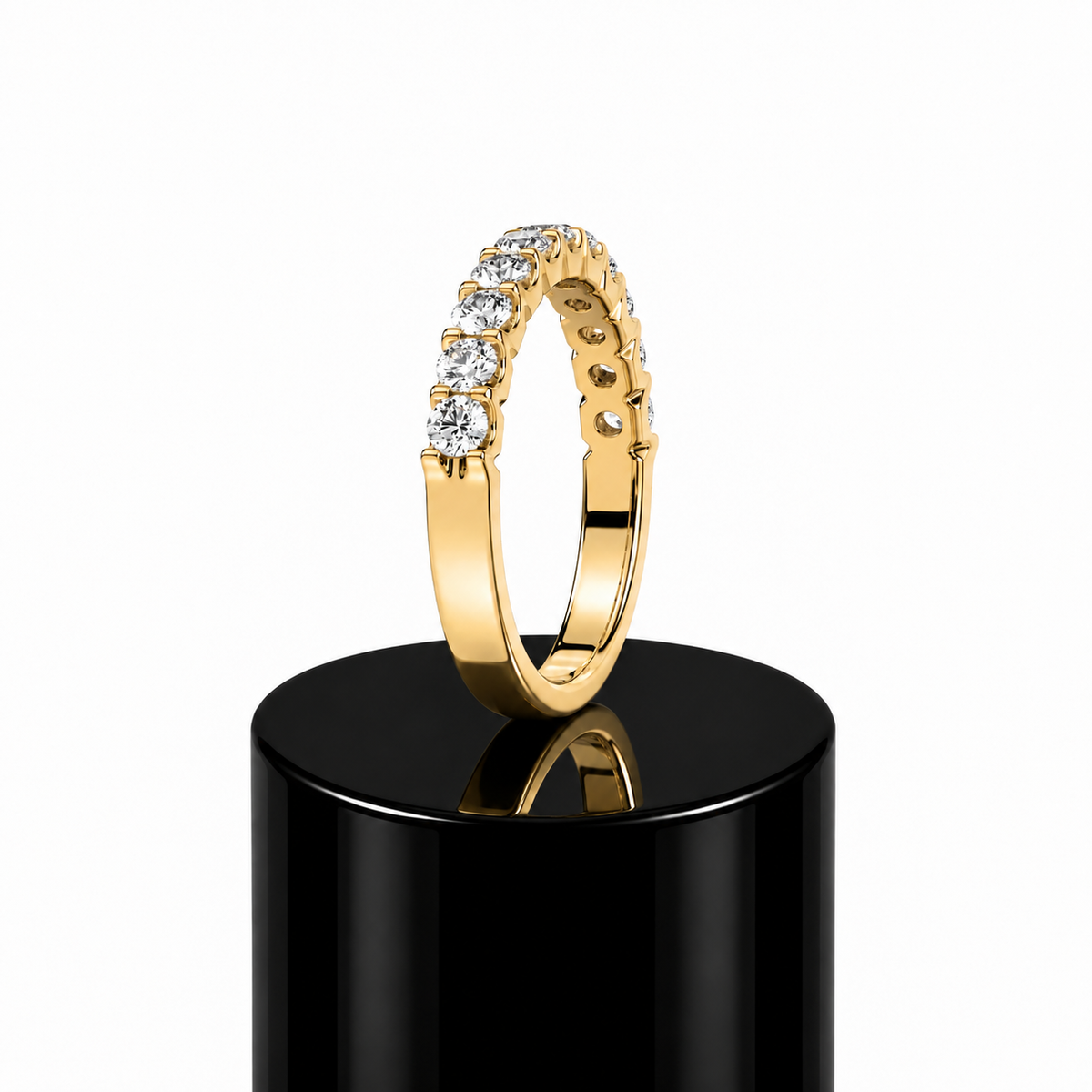 Round Half Eternity Band