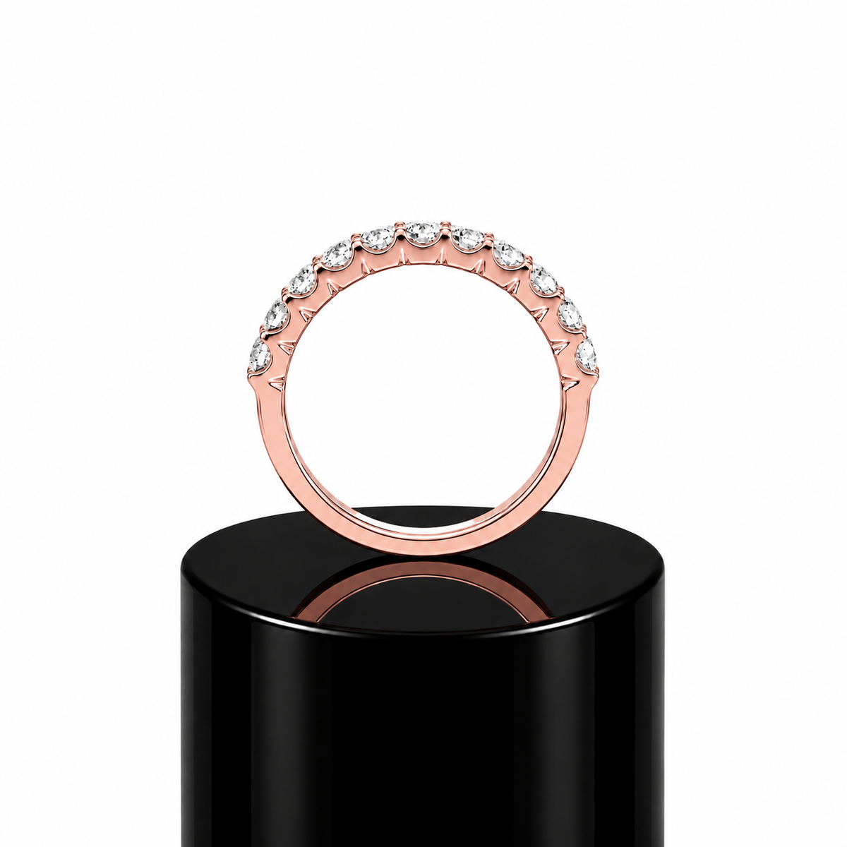 Round Half Eternity Band