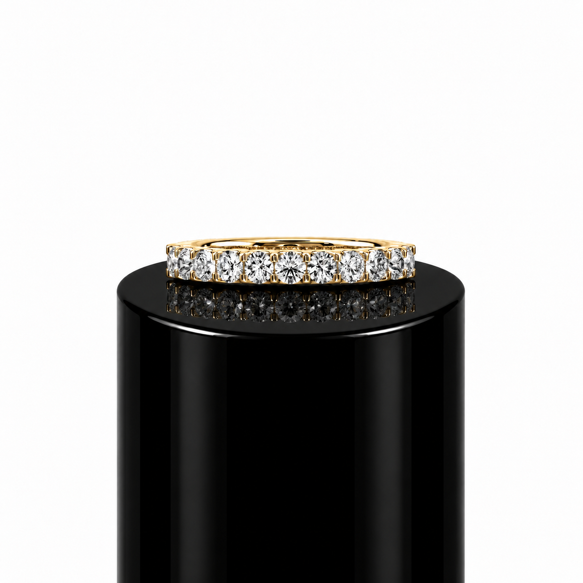 Round Half Eternity Band
