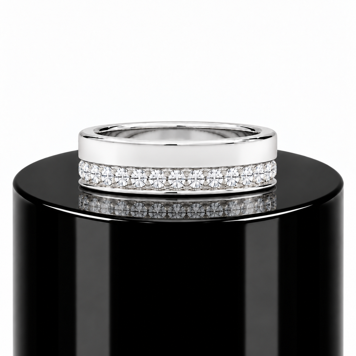 Men's Pave Diamond Eternity Band