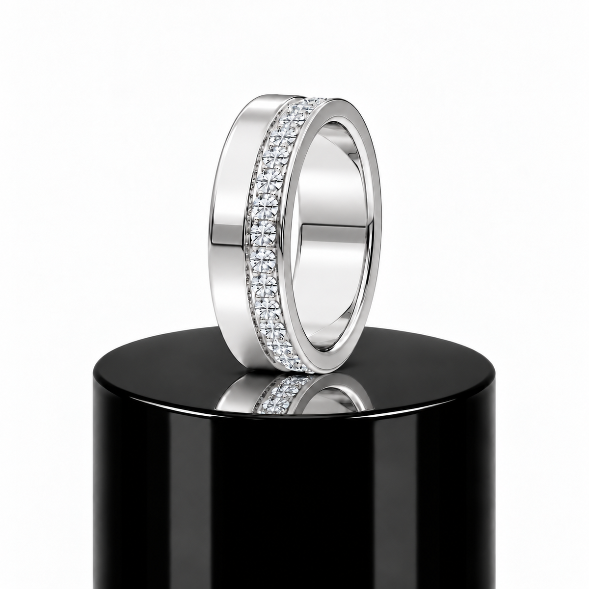 Men's Pave Diamond Eternity Band