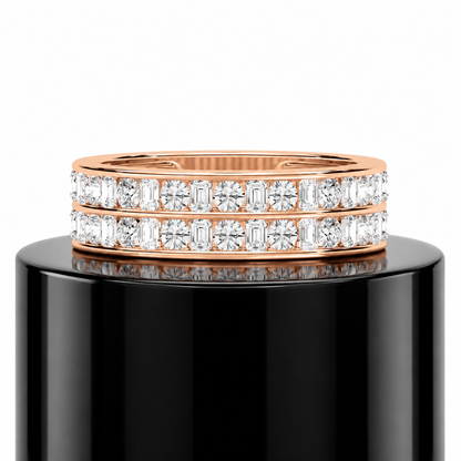 Emerald Fusion Diamond Band