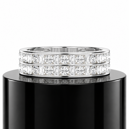 Emerald Fusion Diamond Band
