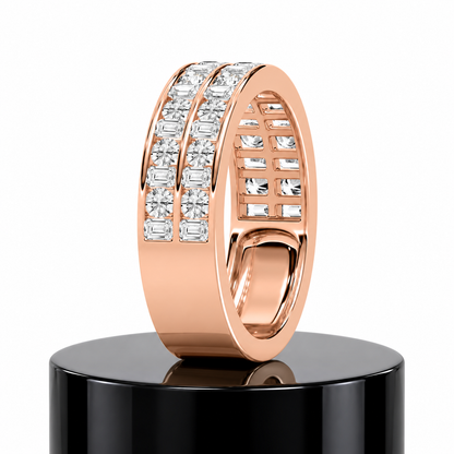 Emerald Fusion Diamond Band