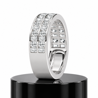 Emerald Fusion Diamond Band