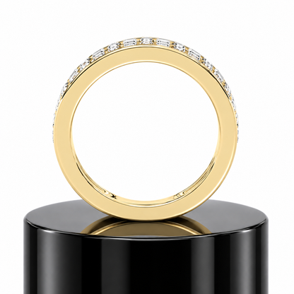 Emerald Fusion Diamond Band