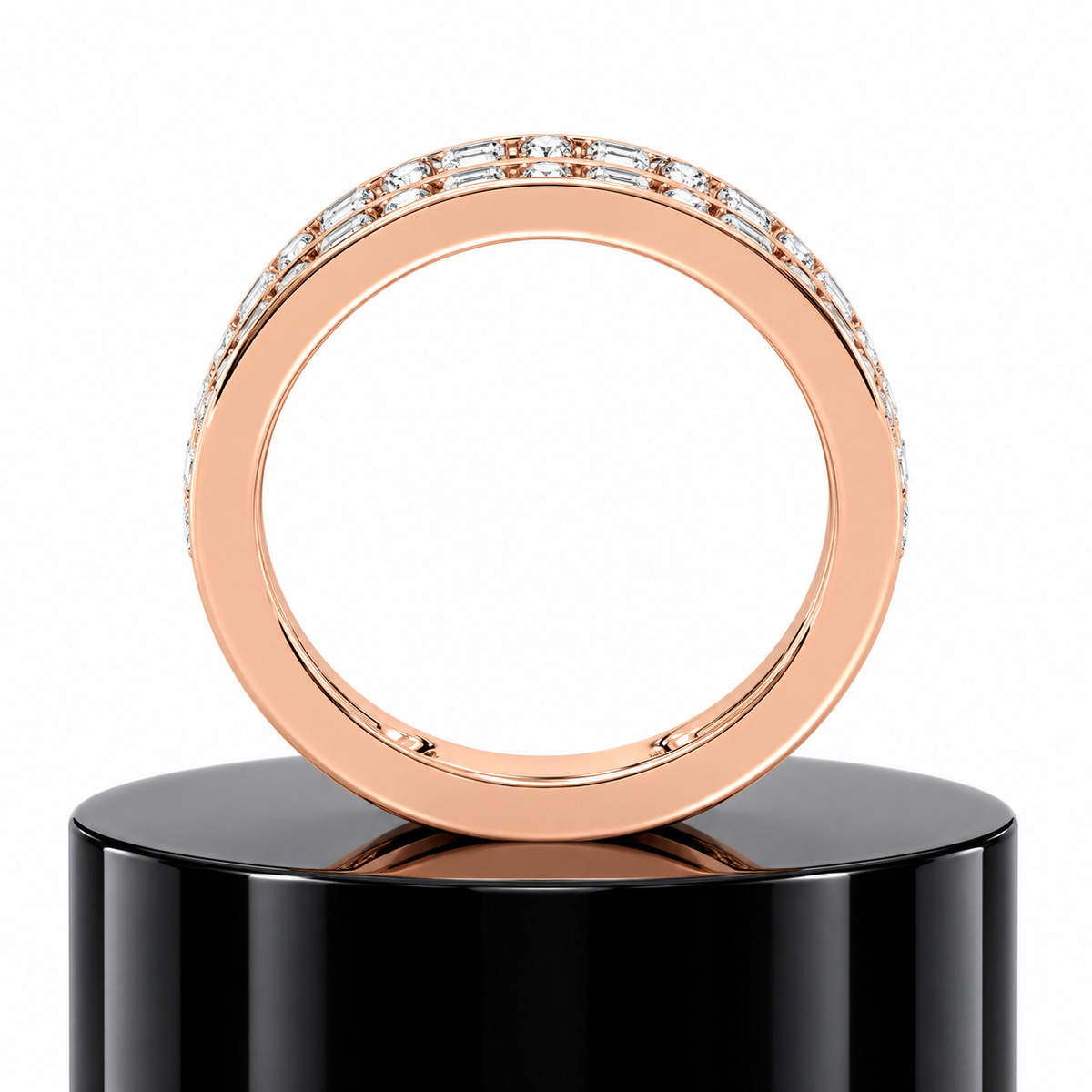 Emerald Fusion Diamond Band
