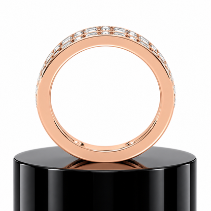 Emerald Fusion Diamond Band