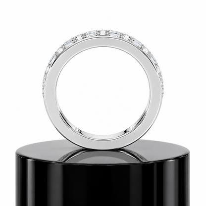 Emerald Fusion Diamond Band