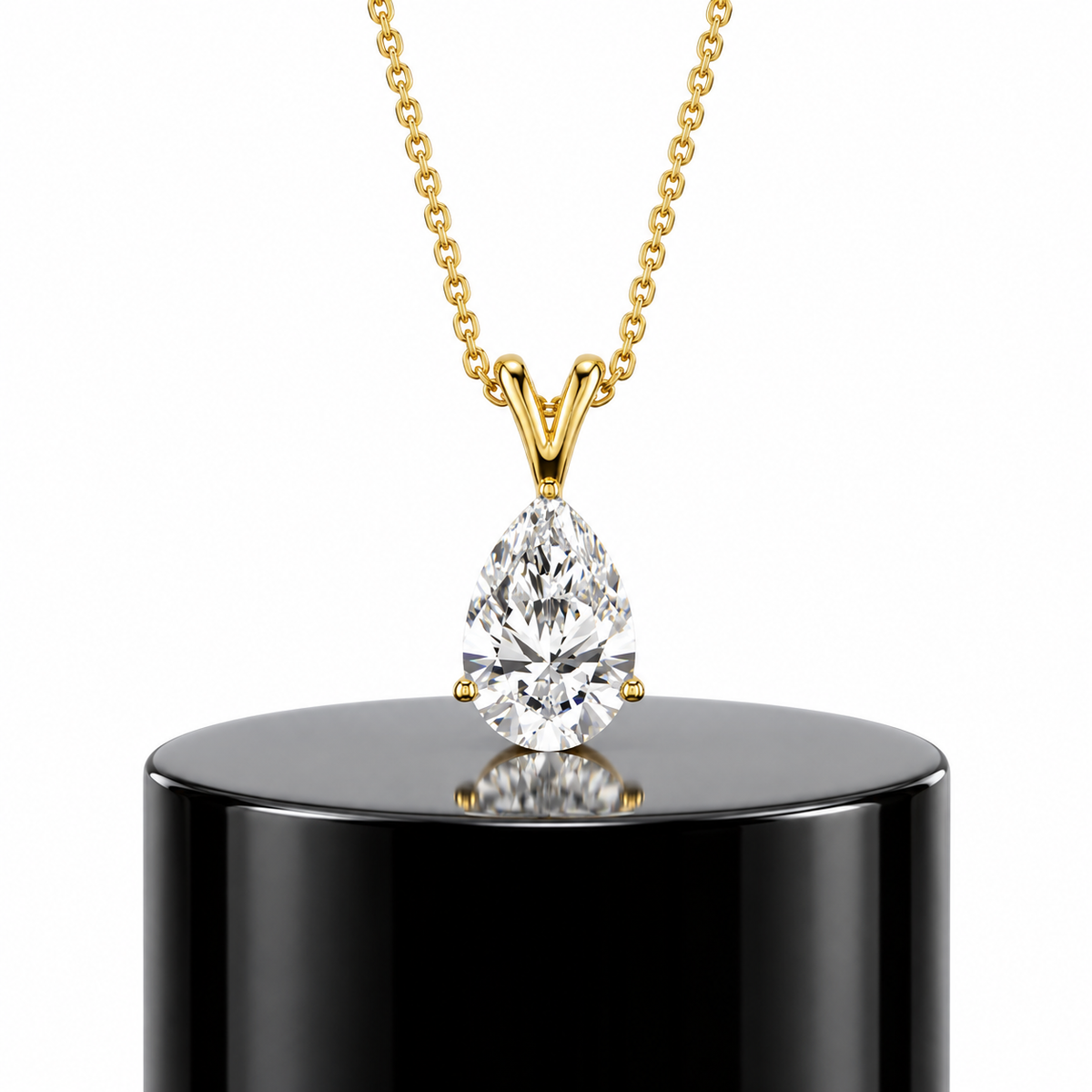 Pear Diamond Pendant