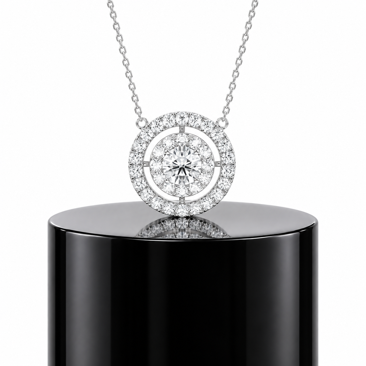 Double Halo Pendant