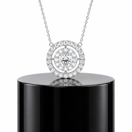 Double Halo Pendant