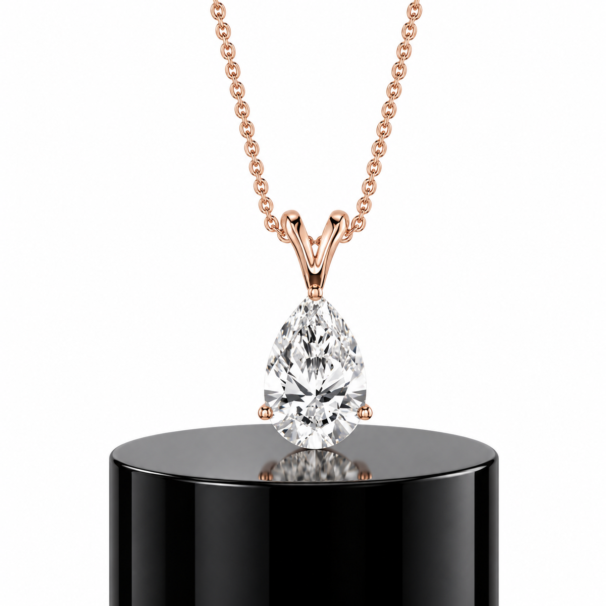 Pear Diamond Pendant