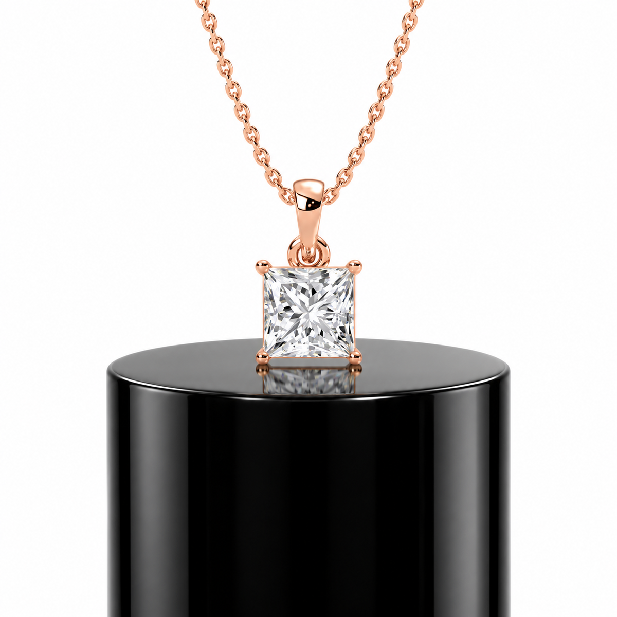Princess Solitaire Pendant