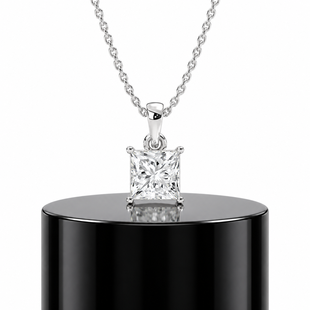 Princess Solitaire Pendant