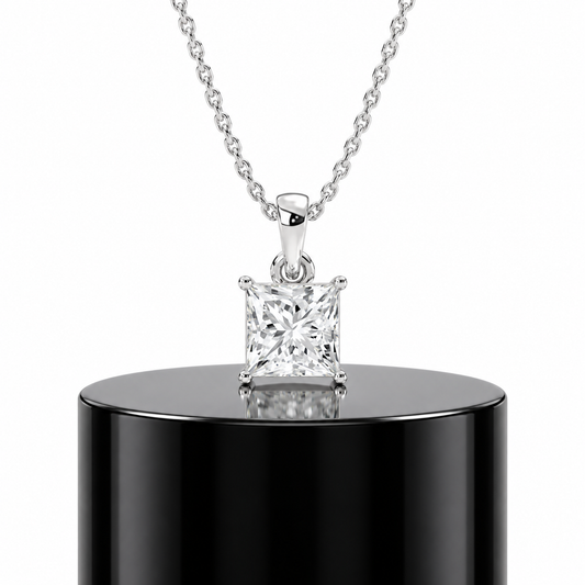 Princess Solitaire Pendant