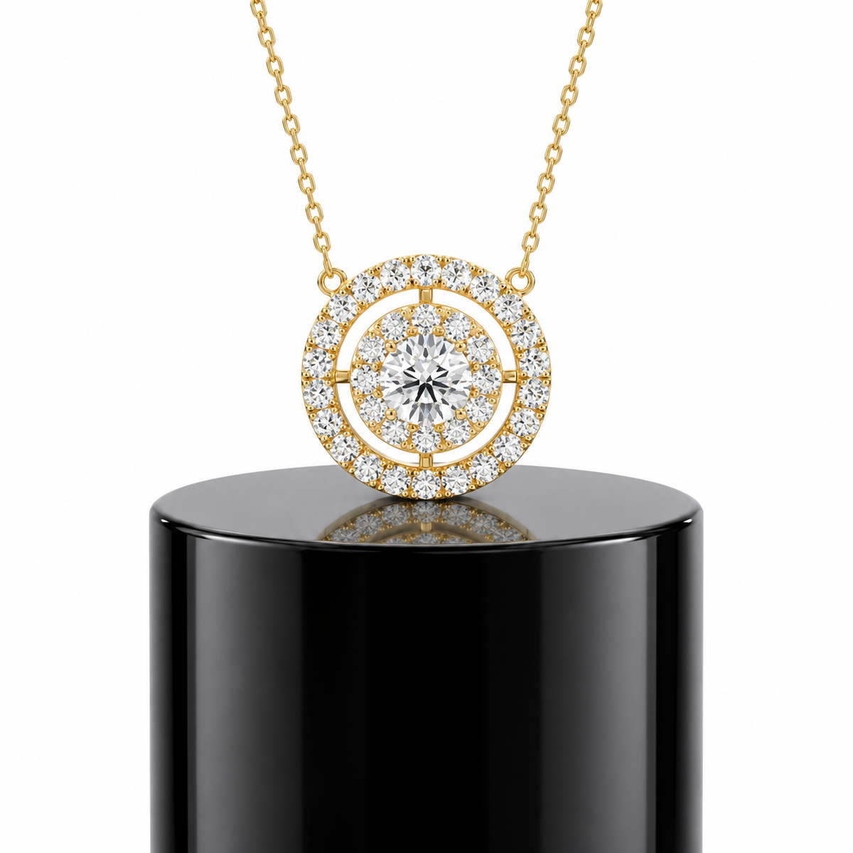 Double Halo Pendant