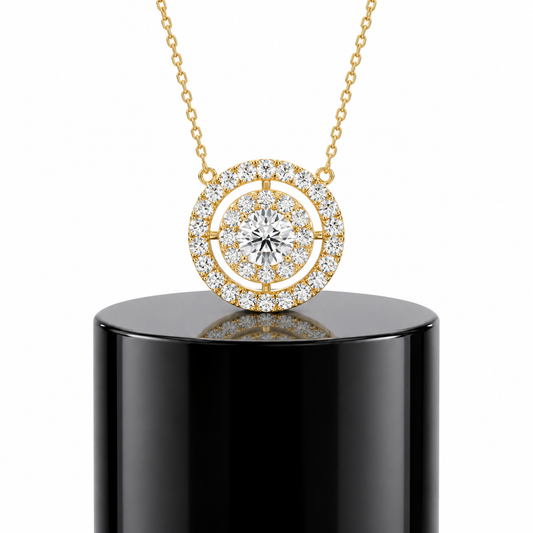 Double Halo Pendant