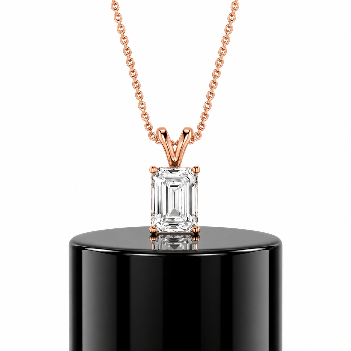 Emerald Diamond Pendant