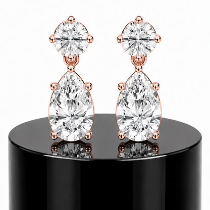 Pear Drop Diamond Earrings