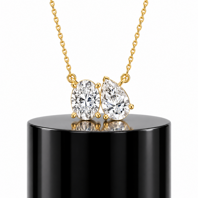 Toi et Moi Diamond Pendant